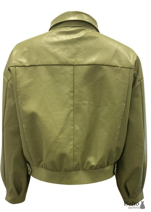 Boho Chic Jacket in Faux Leather